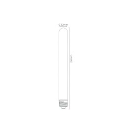 5W, E27, Filament LED spuldze, "AMBER", 260LM, 2200K, Lucide, 49035-25-62