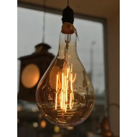 Dimmējama 8W Retro Vintage PS160 E27 Filament LED spuldze, 810Lm, 1800K - P1790