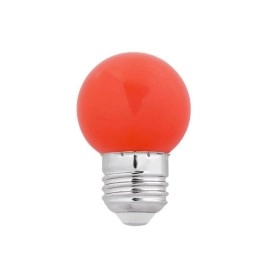 1W E27 G45 LED spuldze, bumbiņas formas, 20 lm, dažādas krāsas - WOJ1179x