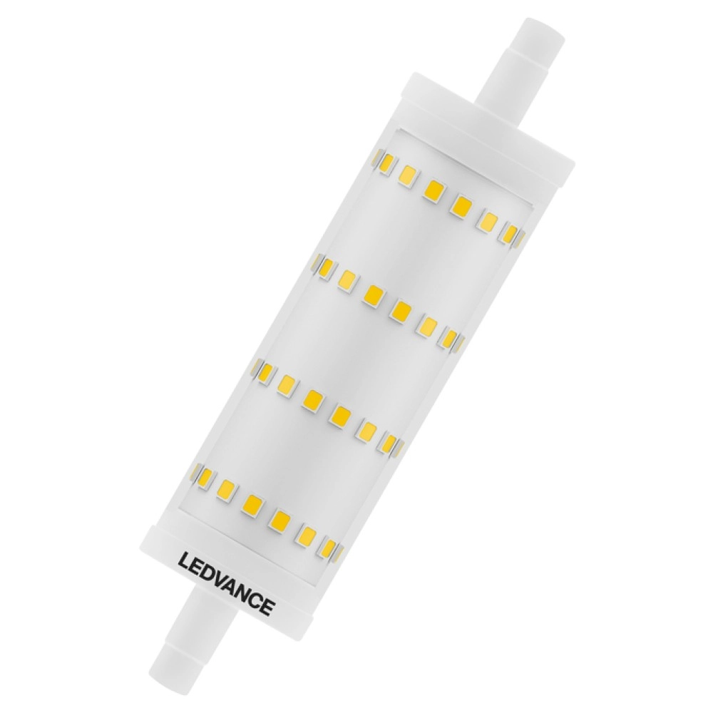LED R7s spuldze 118mm 13W 2700K 1521lm, nedimmējama, caurspīdīga (LEDVANCE)