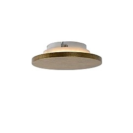 Lucide GLIMPSE matēta zelta LED sienas lampa Ø14cm 5W 300lm 2700K