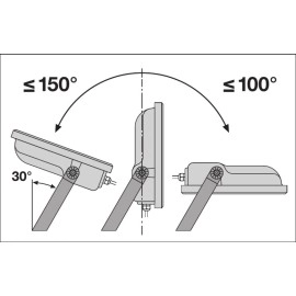 20W OSRAM LEDVANCE LED prožektors 3000K, IP65, balts - 4058075420991