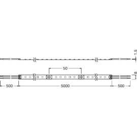 5.3W Ledvance CRI 90+ LED sloksne Superior class, 1 metrs