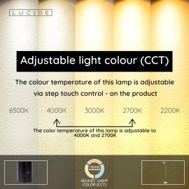 AARON stāvlampa lasīšanai LED 1x12 W 2700-4000K balta (Lucide)