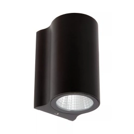 AKRA LED āra sienas lampa 1 × 6 W 2700K melna (Lucide)