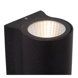AKRA āra sienas lampa 2x6.5W Integrated LED IP54 melna (Lucide)
