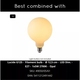 AKRON piekaramā lampa Ø50 cm Premium E27 matēta zelta / misiņa (Lucide)