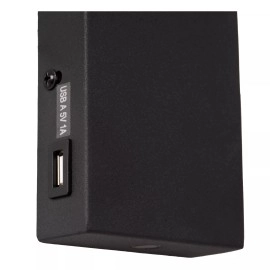 ALEC sienas prožektors 1 x 3 W G9 melns (Lucide)