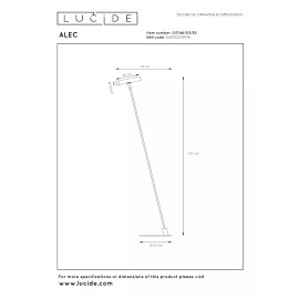 ALEC stāvlampa 1 x 3 W G9 melna (Lucide)