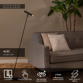 ALEC stāvlampa 1 x 3 W G9 melna (Lucide)