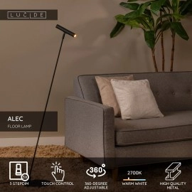 ALEC stāvlampa 1 x 3 W G9 melna (Lucide)