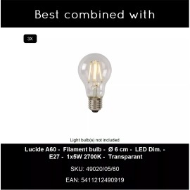 ALICENT piekarama lampa Ø35 cm 3 x 40 W E27 matēta zelta / misiņa (Lucide)