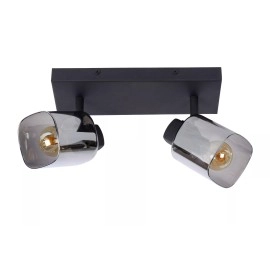 ALION griestu prožektors 2xE14 25W melna (Lucide)