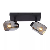 ALION griestu prožektors 2xE14 25W melna (Lucide)