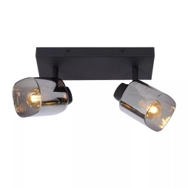 ALION griestu prožektors 2xE14 25W melna (Lucide)