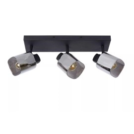 ALION griestu prožektors 3xE14 25W melna (Lucide)