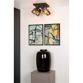 ALION griestu prožektors 4xE14 25W melna (Lucide)