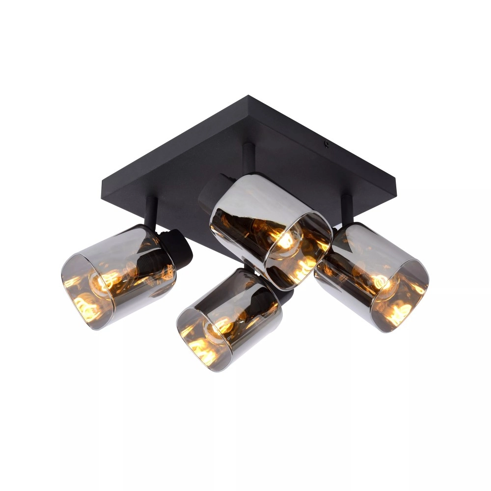 ALION griestu prožektors 4xE14 25W melna (Lucide)