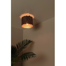 ALMELO griestu lampa Ø25.5 cm 1xE27 melna (Lucide)