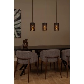 ALMELO piekarama lampa 3xE27 melna (Lucide)