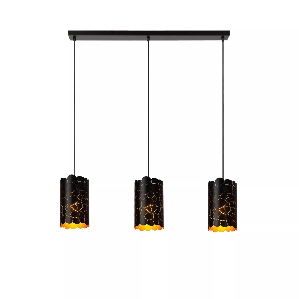 ALMELO piekarama lampa 3xE27 melna (Lucide)