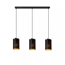 ALMELO piekarama lampa 3xE27 melna (Lucide)