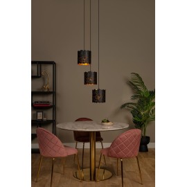 ALMELO piekarama lampa 3xE27 melna (Lucide)