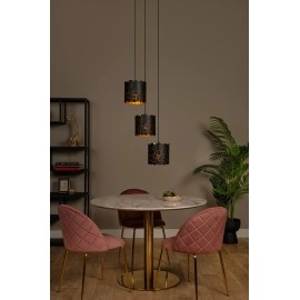 ALMELO piekarama lampa 3xE27 melna (Lucide)