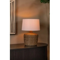 AMBALA galda lampa E27 dabīga (Lucide)