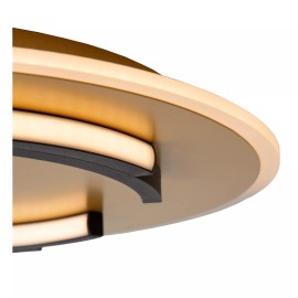 ANDREAS apaļa LED griestu lampa 30 W 2700 K matēta zelta/misiņa (Lucide)