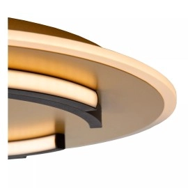 ANDREAS apaļa LED griestu lampa 30 W 2700 K matēta zelta/misiņa (Lucide)