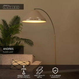 ANDRES stāvlampa 1xE27, taupe (Lucide)