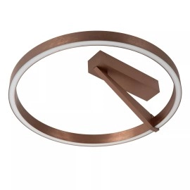 APPLAUSE griestu lampa Ø40 LED dimmējama CCT 1x26W kafijas brūna (Lucide)