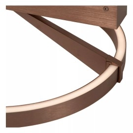 APPLAUSE griestu lampa Ø40 LED dimmējama CCT 1x26W kafijas brūna (Lucide)