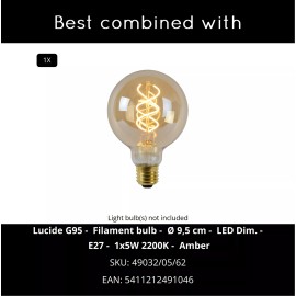 ARRAH galda lampa E27 dabīga (Lucide)