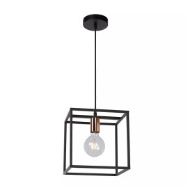 ARTHUR piekaramā lampa 26x26 cm 1xE27 melna (Lucide)
