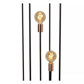 ARTHUR stāvlampa 141x26 cm 3xE27 melna (Lucide)