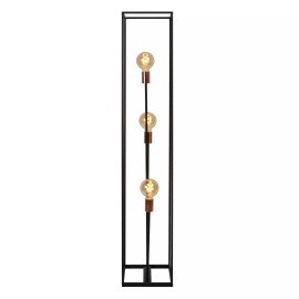 ARTHUR stāvlampa 141x26 cm 3xE27 melna (Lucide)