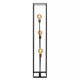 ARTHUR stāvlampa 141x26 cm 3xE27 melna (Lucide)