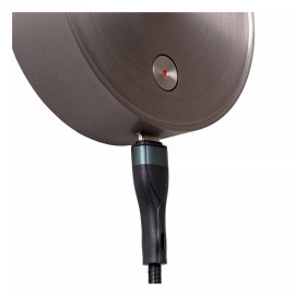 ASJA uzlādējama LED sienas lasīšanas lampa 3 W 2700 K pelēkā metāla apdarē (Lucide)