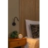 ASJA uzlādējama LED sienas lasīšanas lampa 3 W 2700 K melna (Lucide)