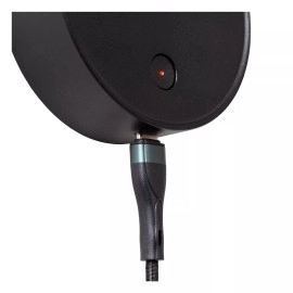 ASJA uzlādējama LED sienas lasīšanas lampa 3 W 2700 K melna (Lucide)