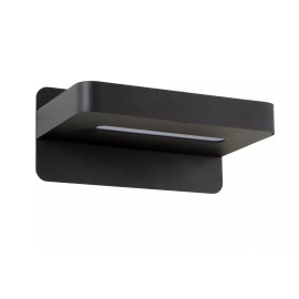 ATKIN gultas/sienas gaismeklis LED 6 W 3000K ar USB melns (Lucide)