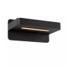 ATKIN gultas/sienas gaismeklis LED 6 W 3000K ar USB melns (Lucide)