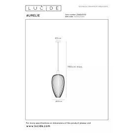 AURELIE piekaramā lampa Ø30 cm 1 x GU10 MR11 zelta (Lucide)