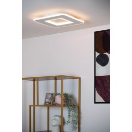 AXELLE kvadrātveida LED griestu lampa 24 W 2700 K balta (Lucide)