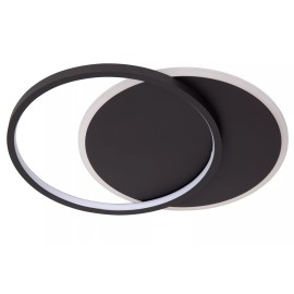 AXELLE apaļa LED griestu lampa 24 W 2700 K melna (Lucide)
