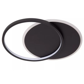 AXELLE apaļa LED griestu lampa 24 W 2700 K melna (Lucide)
