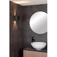 AXI Vannas istabas sienas lampa 2x7W integrēts LED IP54 melna (Lucide)