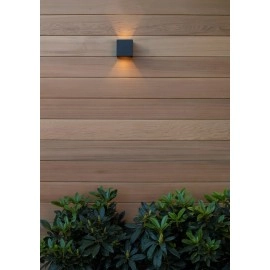 AXI Vannas istabas sienas lampa 2x7W integrēts LED IP54 melna (Lucide)